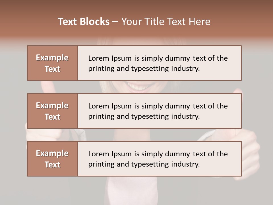 Joy Girl Woman PowerPoint Template