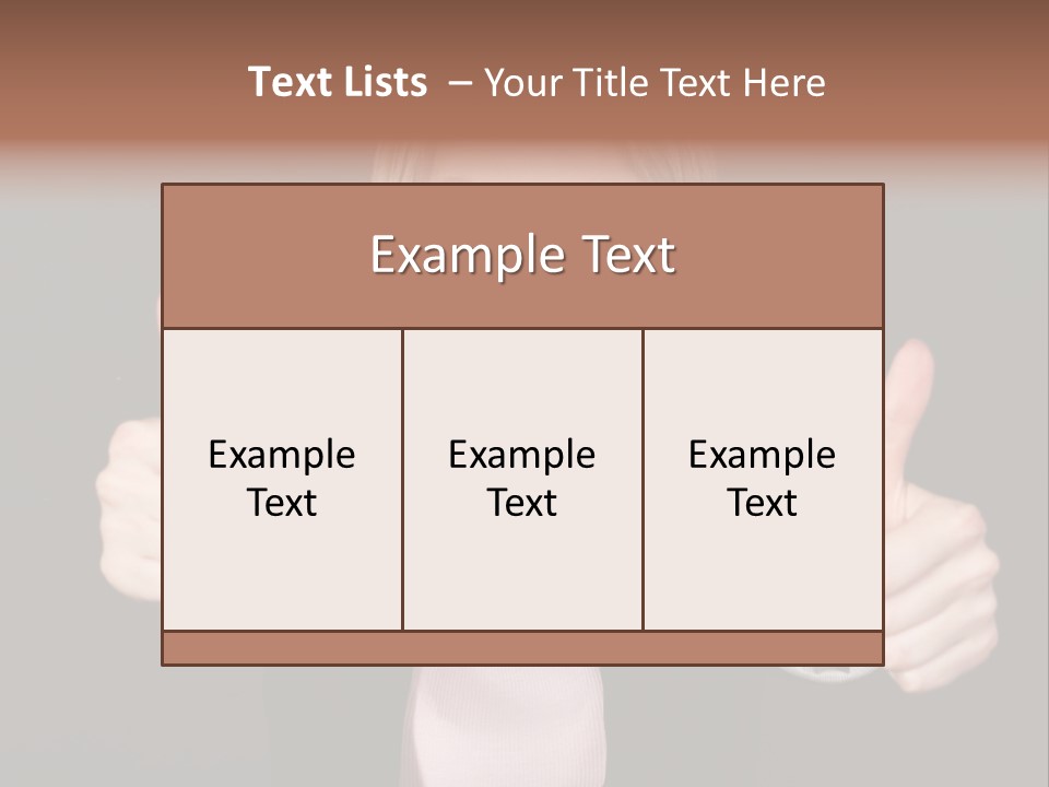Joy Girl Woman PowerPoint Template