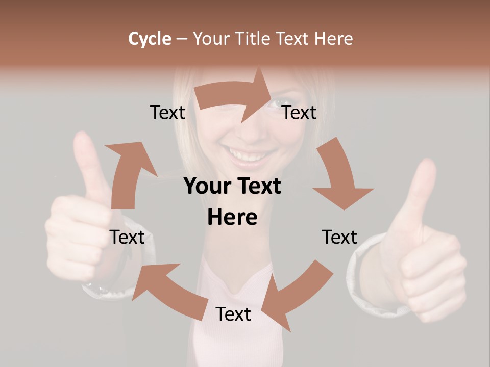 Joy Girl Woman PowerPoint Template