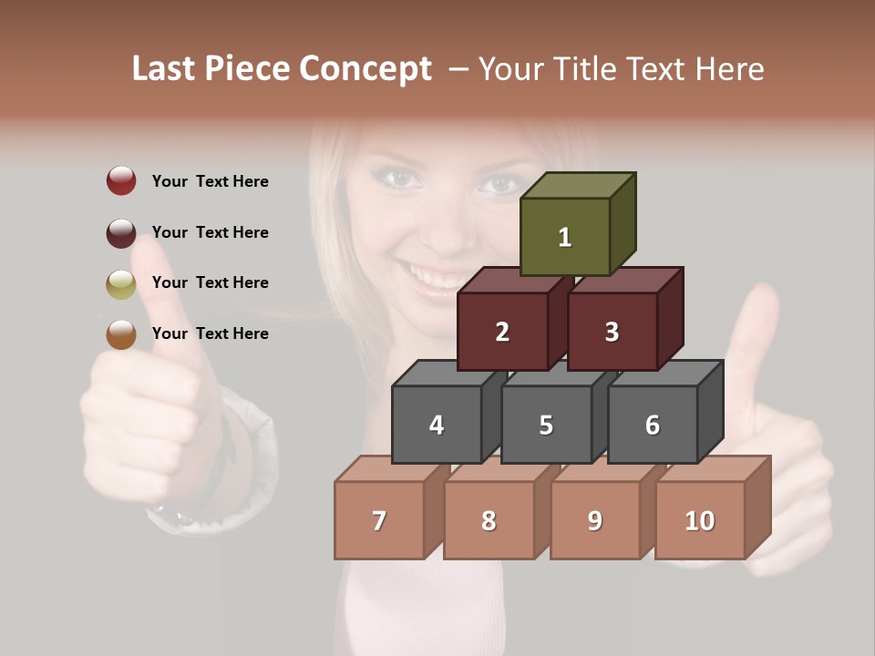 Joy Girl Woman PowerPoint Template