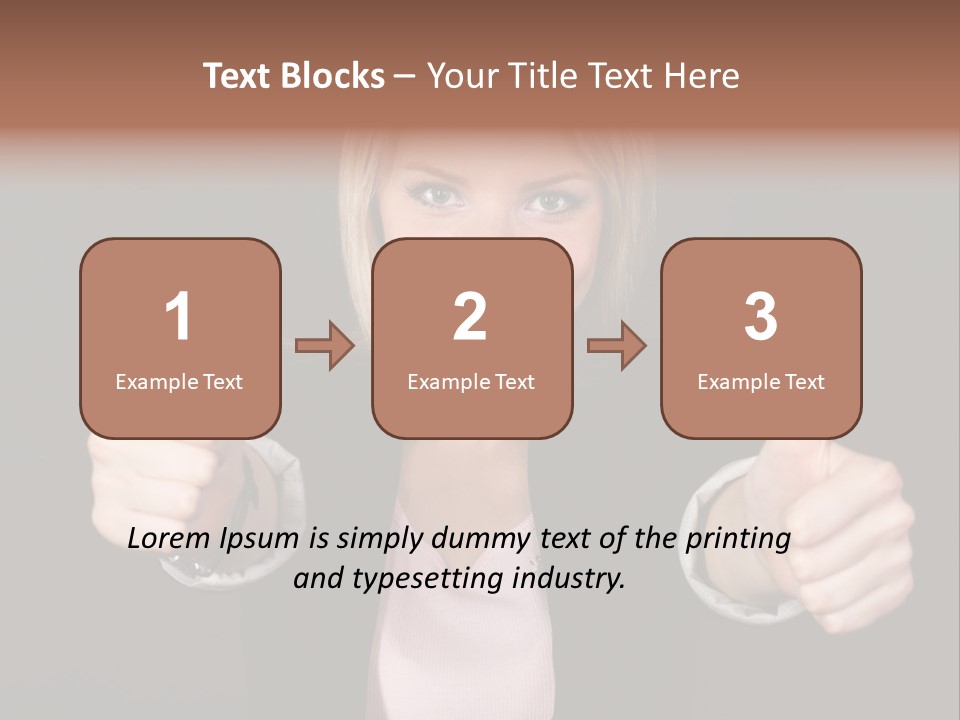 Joy Girl Woman PowerPoint Template