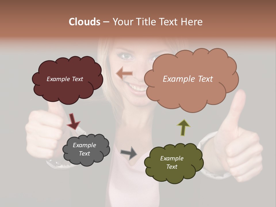 Joy Girl Woman PowerPoint Template