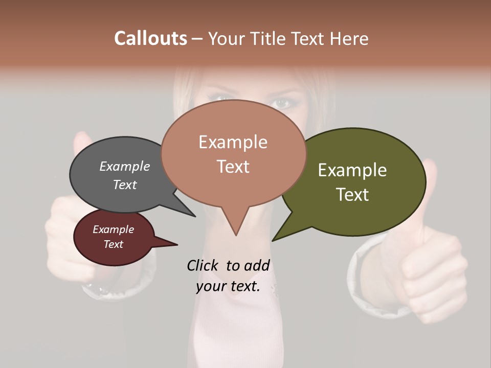 Joy Girl Woman PowerPoint Template