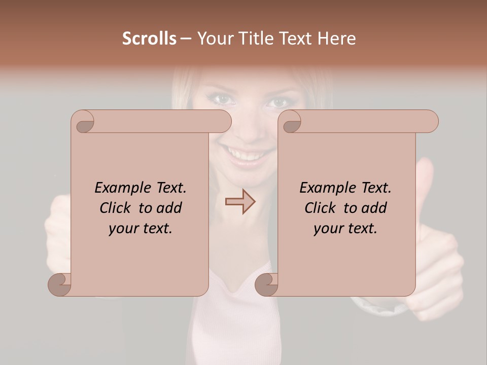 Joy Girl Woman PowerPoint Template