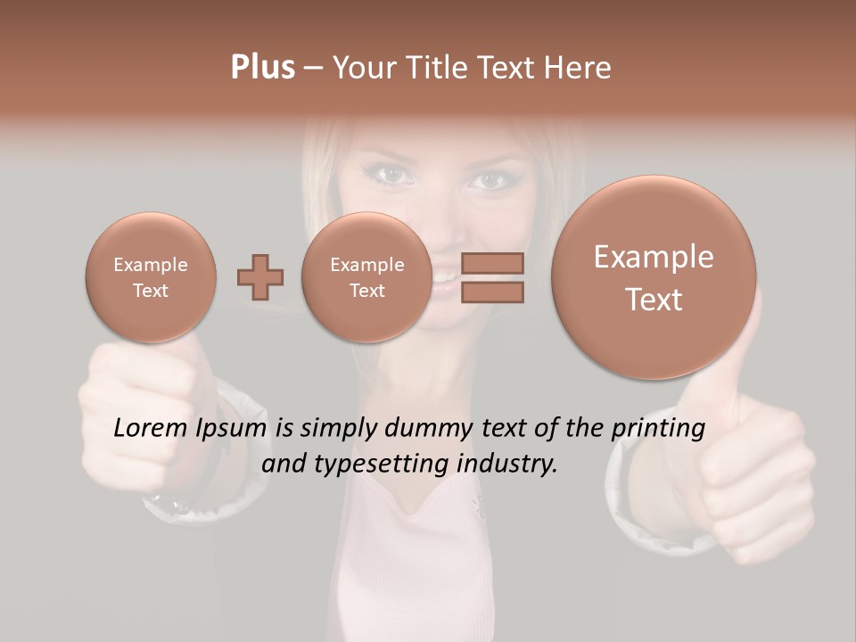 Joy Girl Woman PowerPoint Template