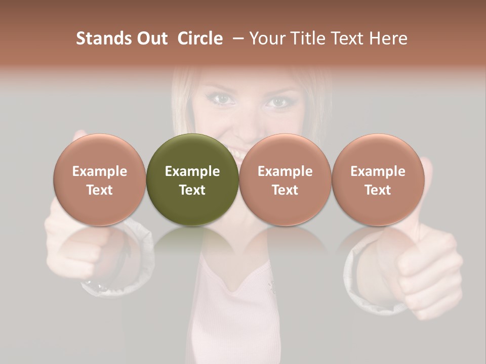 Joy Girl Woman PowerPoint Template