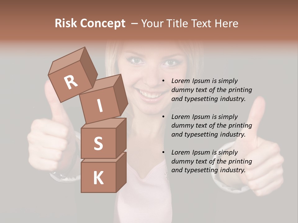 Joy Girl Woman PowerPoint Template