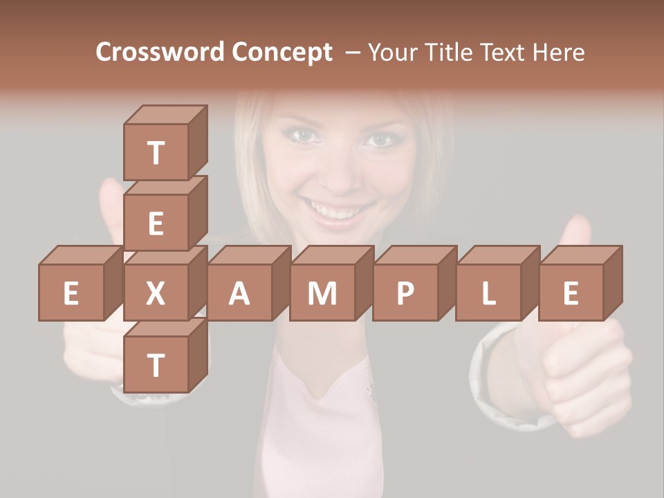 Joy Girl Woman PowerPoint Template