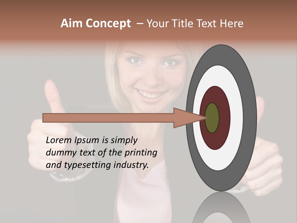 Joy Girl Woman PowerPoint Template