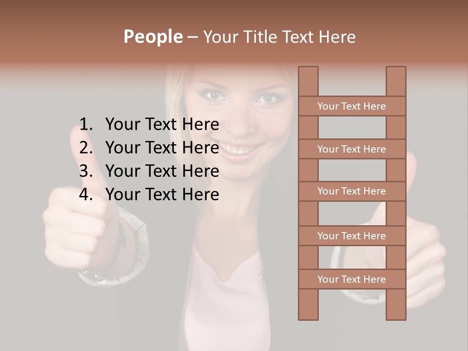 Joy Girl Woman PowerPoint Template