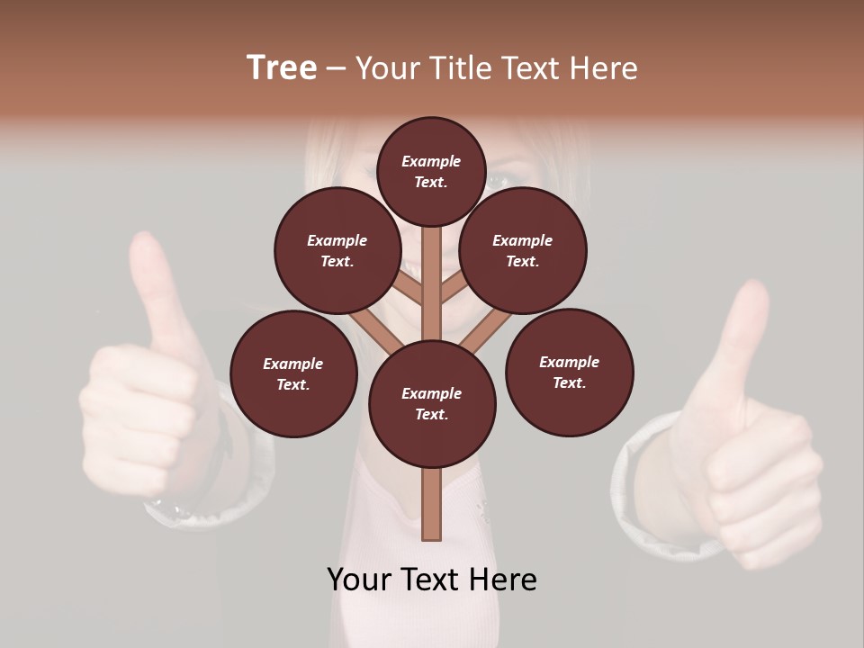 Joy Girl Woman PowerPoint Template