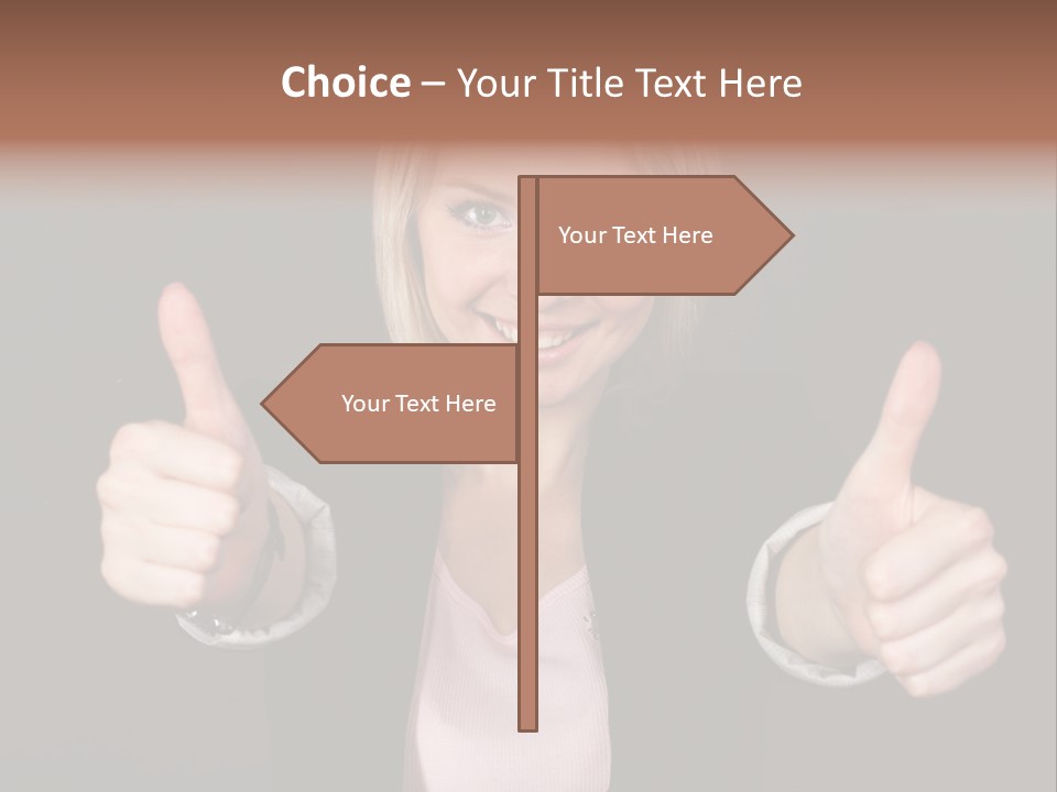 Joy Girl Woman PowerPoint Template