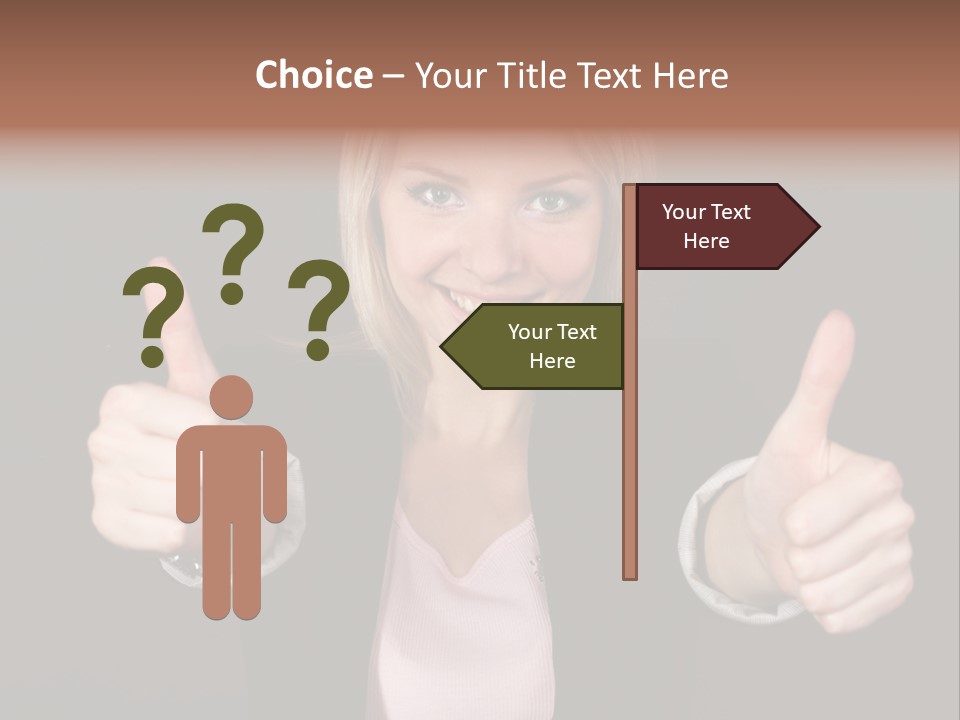 Joy Girl Woman PowerPoint Template