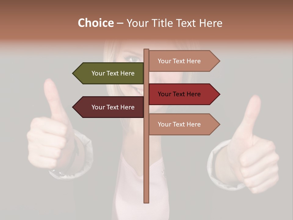 Joy Girl Woman PowerPoint Template