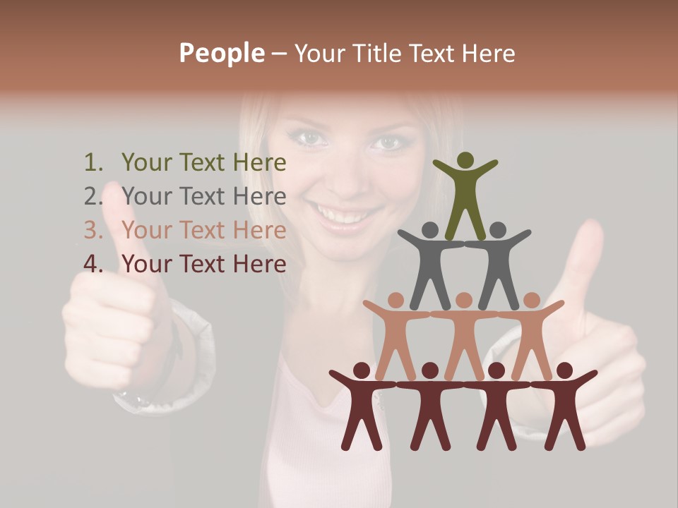 Joy Girl Woman PowerPoint Template