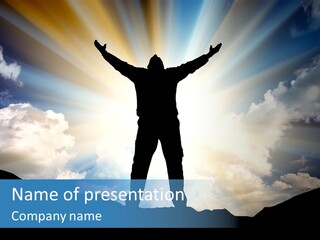 Achievement Freedom Top PowerPoint Template