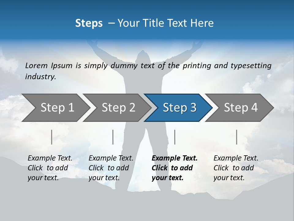 Achievement Freedom Top PowerPoint Template
