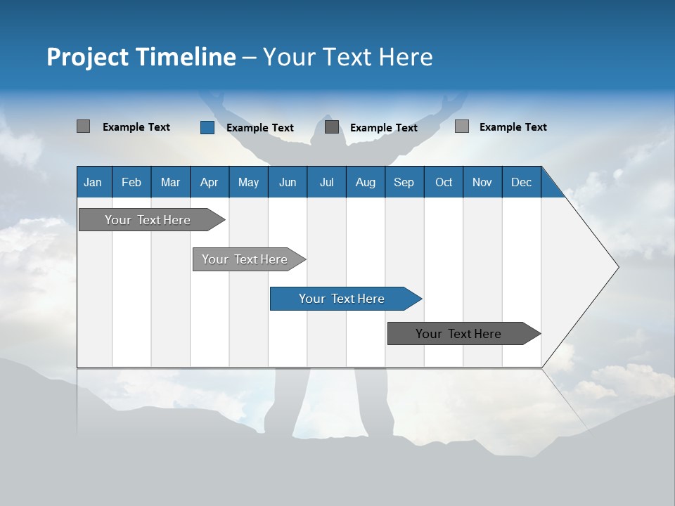 Achievement Freedom Top PowerPoint Template