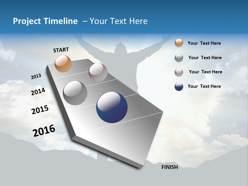 Achievement Freedom Top PowerPoint Template