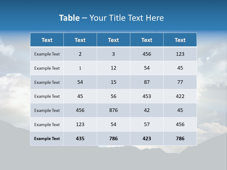 Achievement Freedom Top PowerPoint Template
