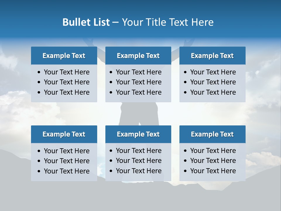 Achievement Freedom Top PowerPoint Template