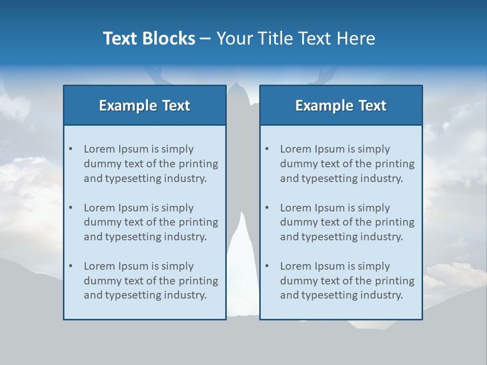 Achievement Freedom Top PowerPoint Template