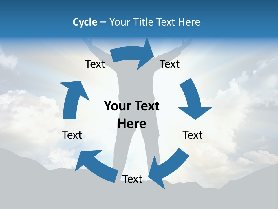 Achievement Freedom Top PowerPoint Template