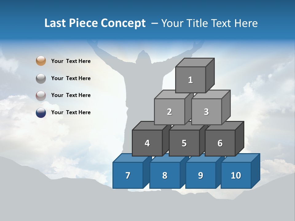 Achievement Freedom Top PowerPoint Template