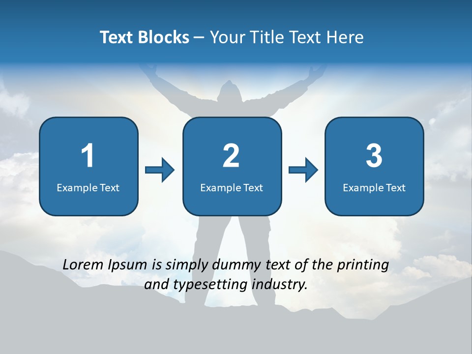 Achievement Freedom Top PowerPoint Template
