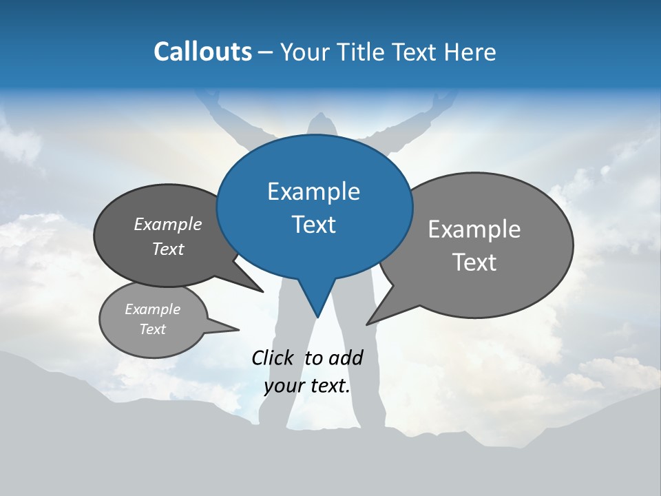 Achievement Freedom Top PowerPoint Template