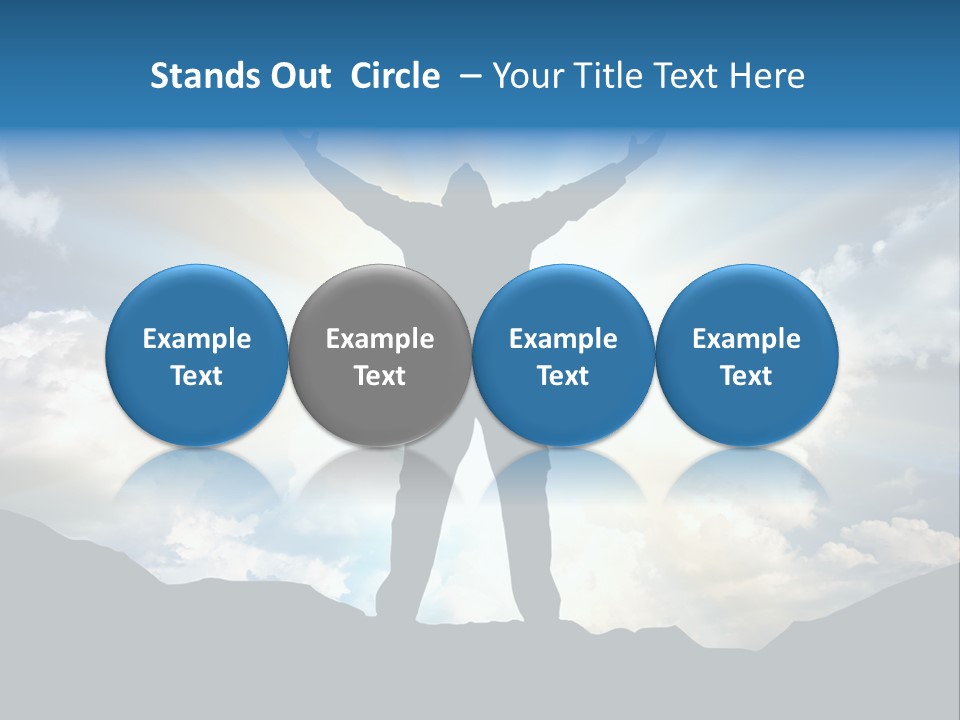 Achievement Freedom Top PowerPoint Template