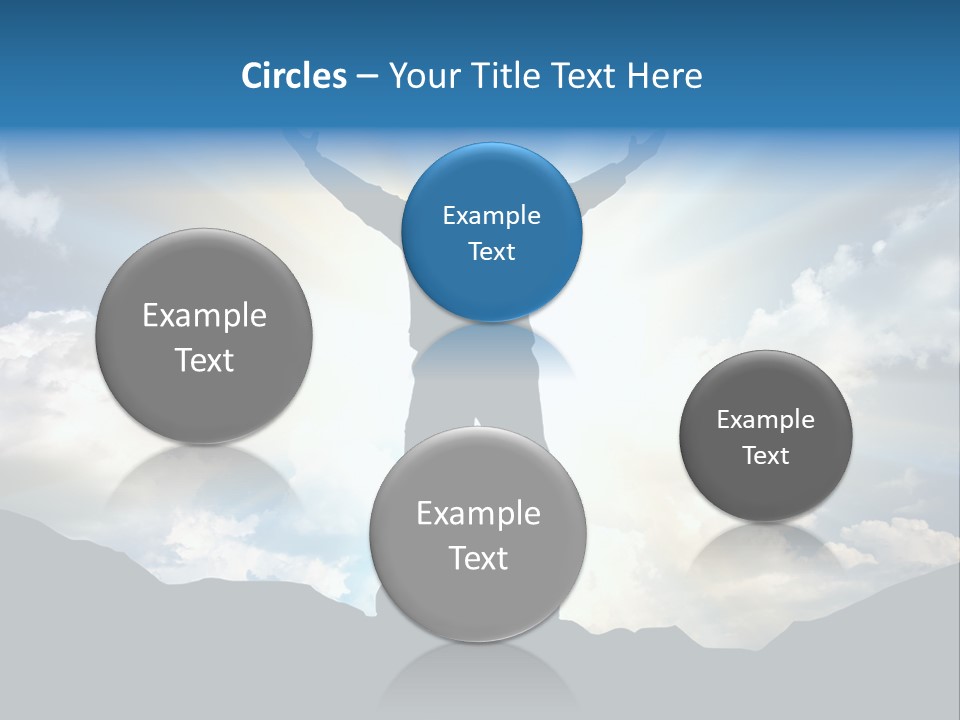 Achievement Freedom Top PowerPoint Template