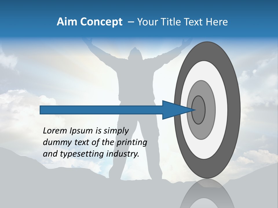 Achievement Freedom Top PowerPoint Template