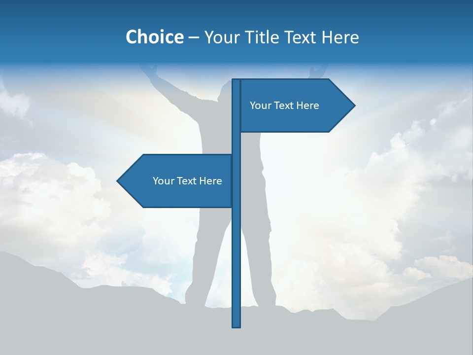 Achievement Freedom Top PowerPoint Template