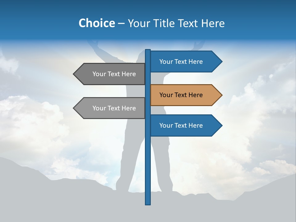 Achievement Freedom Top PowerPoint Template