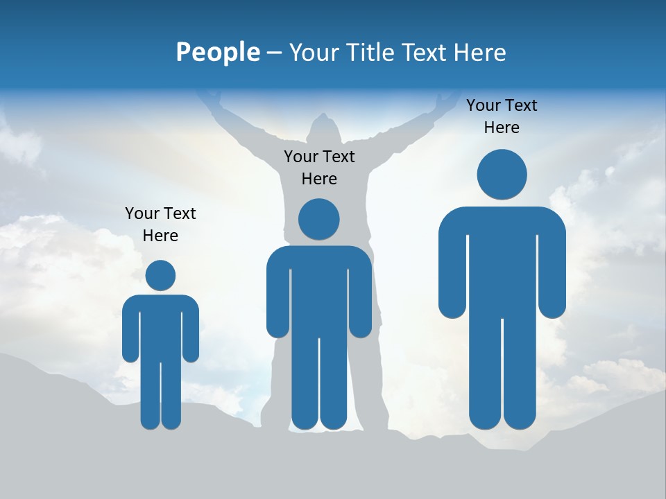 Achievement Freedom Top PowerPoint Template