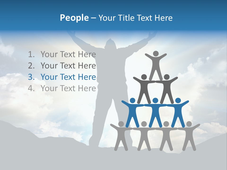 Achievement Freedom Top PowerPoint Template