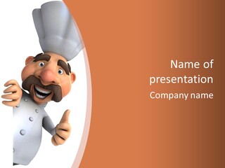 Menu Dish Person PowerPoint Template