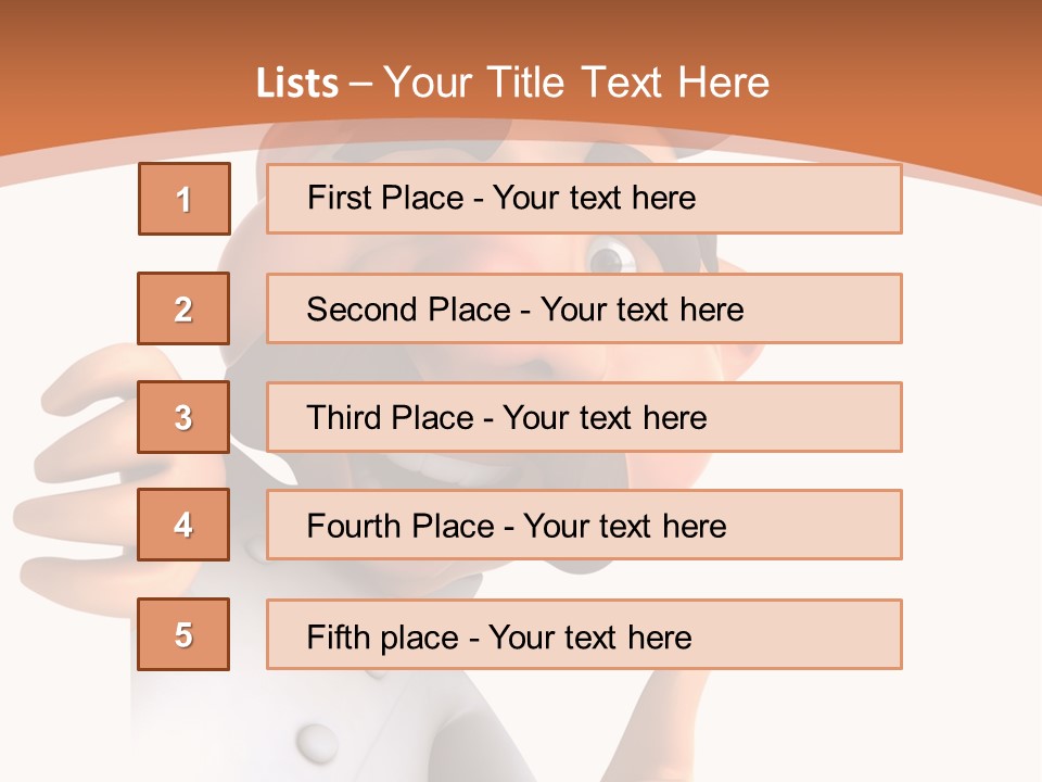 Menu Dish Person PowerPoint Template