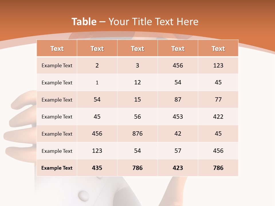 Menu Dish Person PowerPoint Template