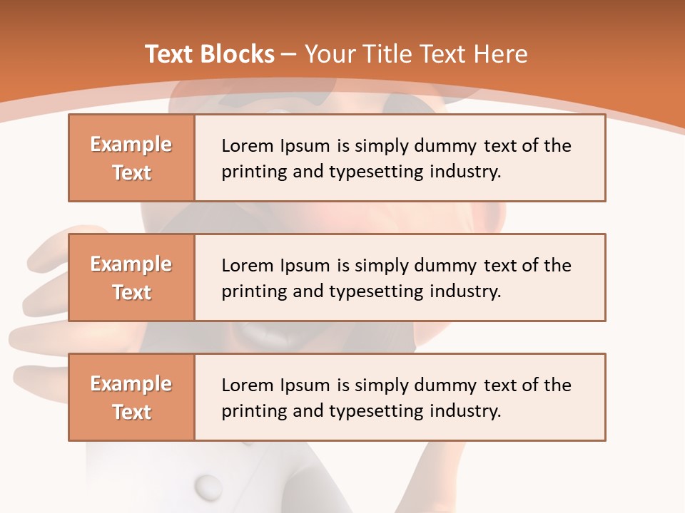 Menu Dish Person PowerPoint Template