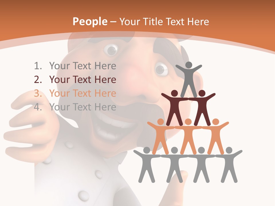 Menu Dish Person PowerPoint Template