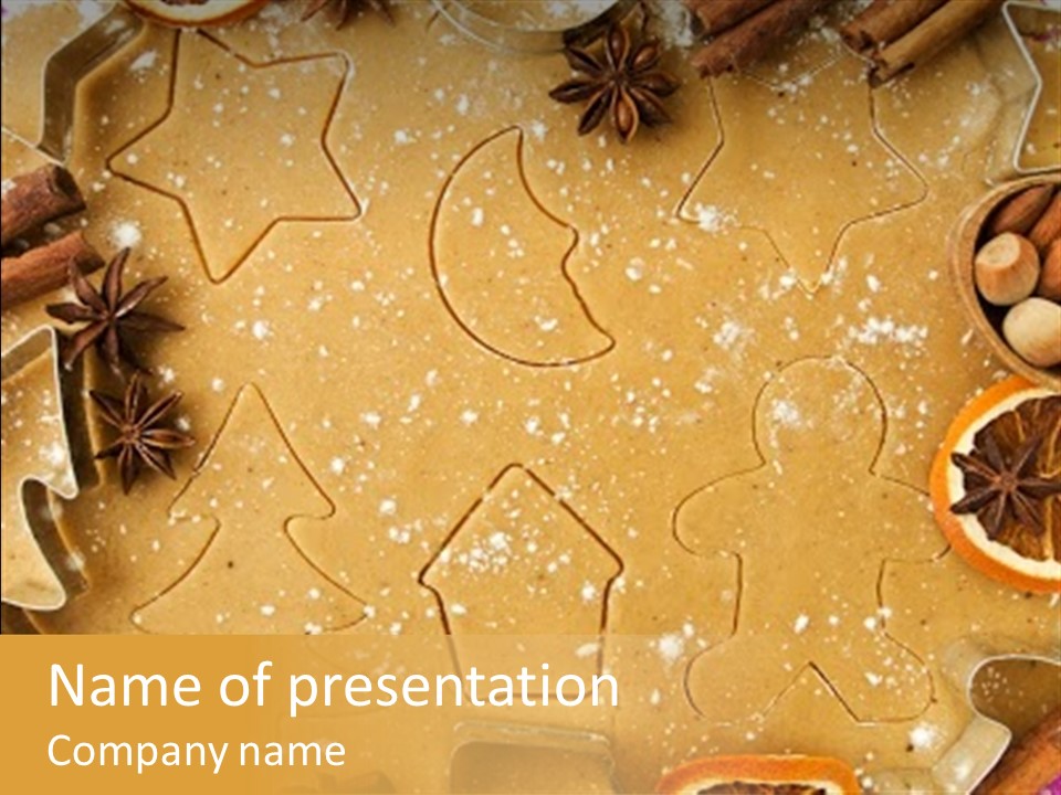 Dough Anise Aromatic PowerPoint Template