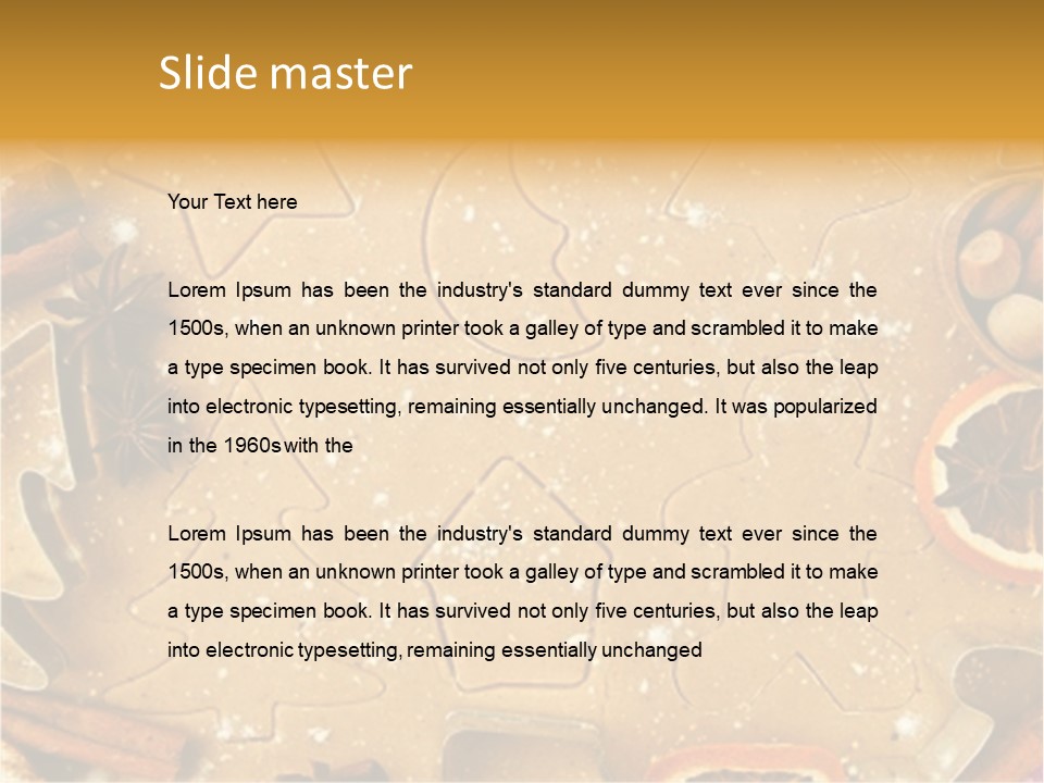 Dough Anise Aromatic PowerPoint Template