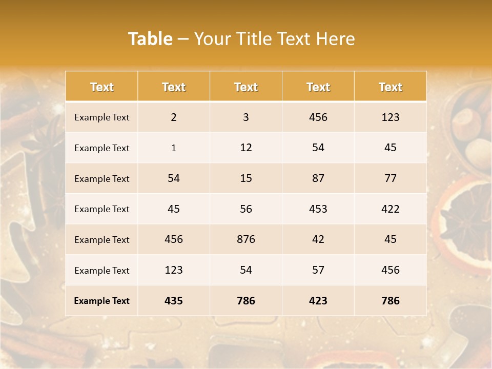 Dough Anise Aromatic PowerPoint Template