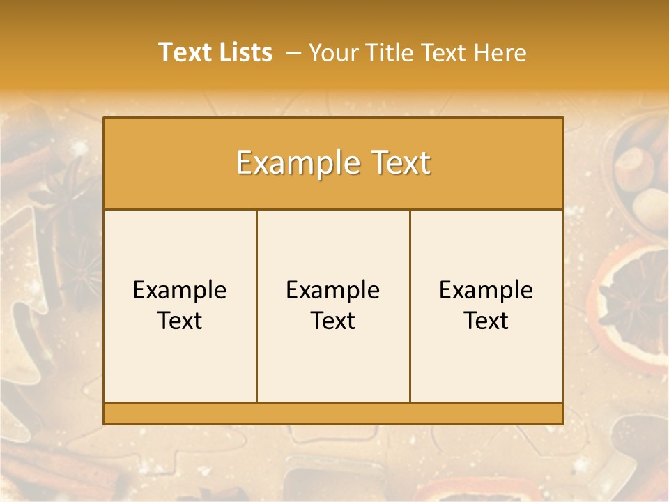 Dough Anise Aromatic PowerPoint Template