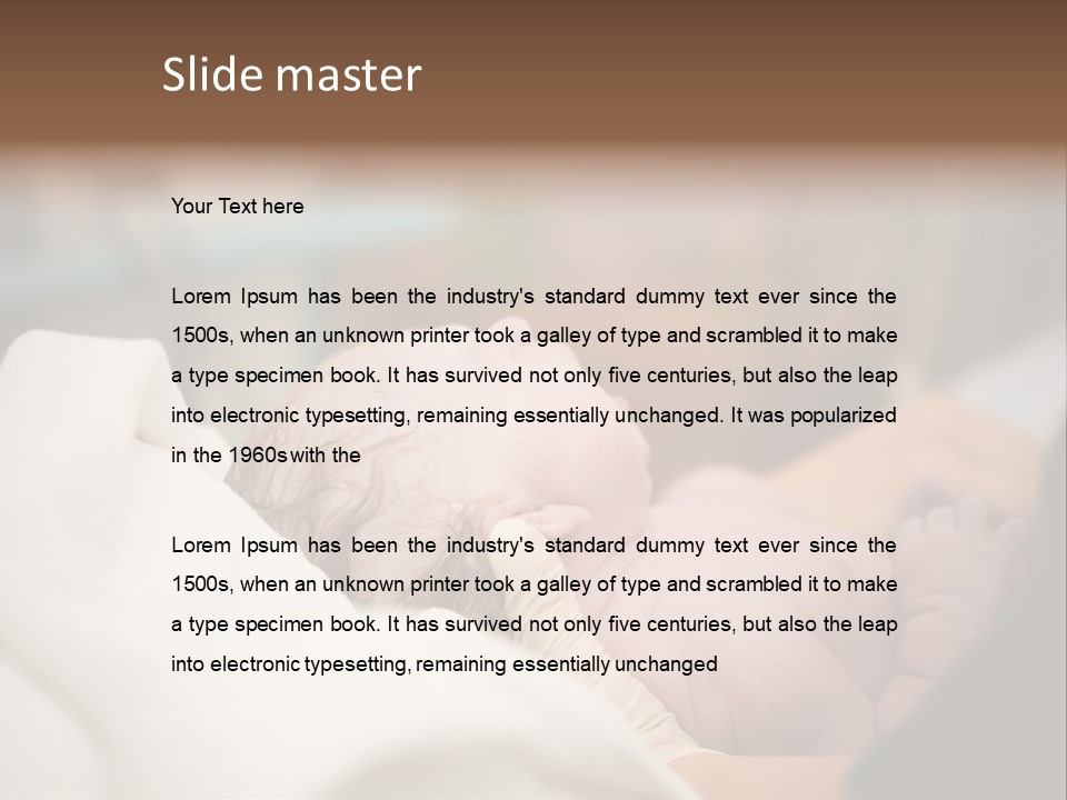 Childhood Peaceful Restful PowerPoint Template