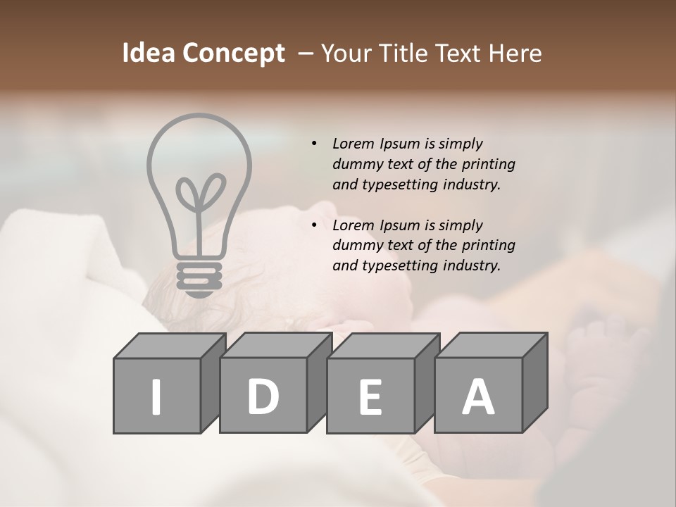 Childhood Peaceful Restful PowerPoint Template