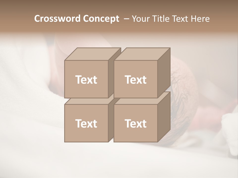 Blanket Son Person PowerPoint Template