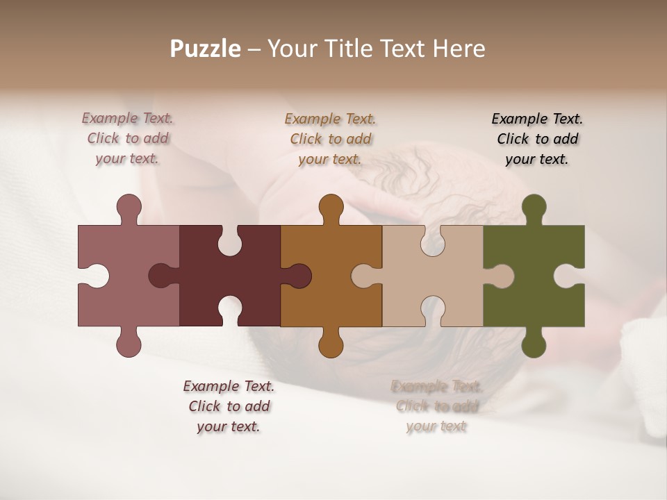 Blanket Son Person PowerPoint Template